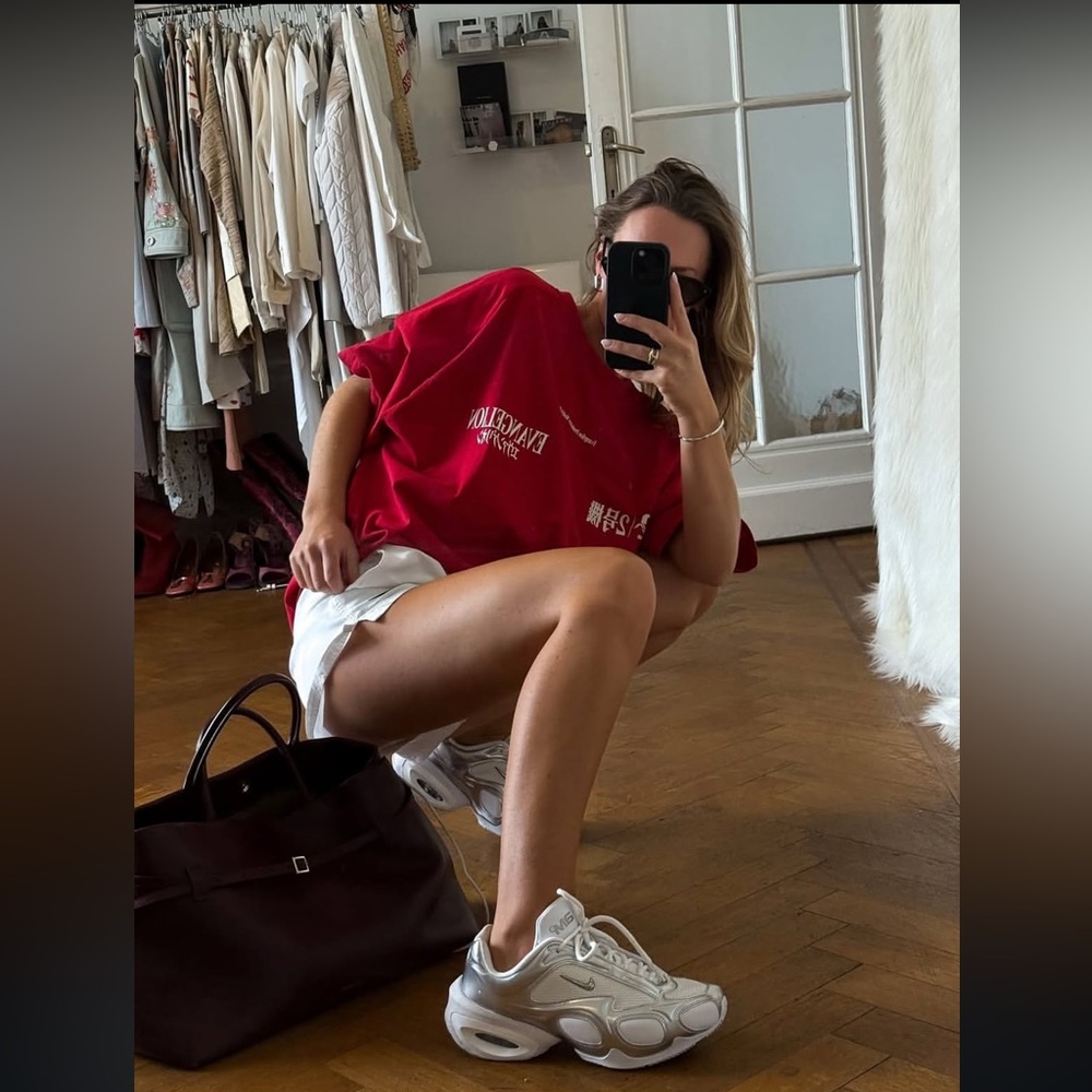 Nike 💅✨ Air Max Muse Y2K Runner White Metallic Silver Shoes FV1920-100 7 8 9 9.5 - Picture 3 of 12